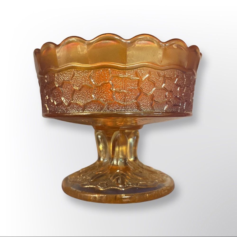 Antique Fenton Carnival Glass Berry Bowl
